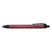 Stylo Noir Rouge et noir À damiers plaid (Haut)
