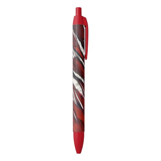 Stylo Noir Rouge rayonnant (Bas (Vertical))