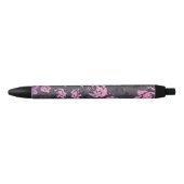 Stylo Noir Rougissent les roses rustiques d'impression (Devant)