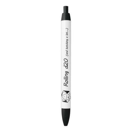 Stylo Noir Roulement d20… (devant Vertical)