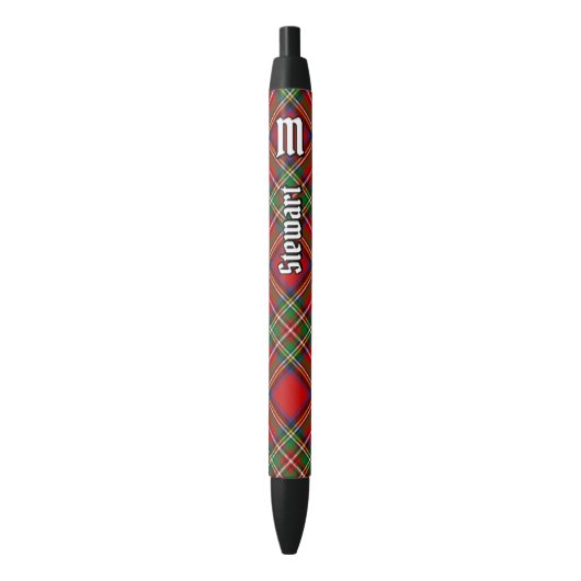 Stylo Noir Royal Stewart Tartan (devant Vertical)