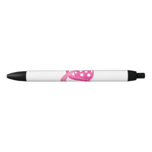 Stylo Noir Ruban de cœur rose mignon Pickleball Ruban de sens