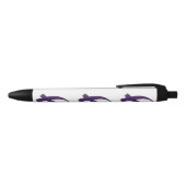 Stylo Noir Ruban de conscience (pourpre) (Haut)