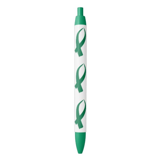 Stylo Noir Ruban de Sensibilisation (Vert) (devant Vertical)