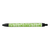Stylo Noir Sac à main de luxe botanique vert citron (Devant)