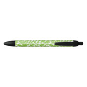 Stylo Noir Sac à main de luxe botanique vert citron (Dos)
