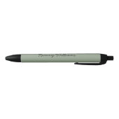 Stylo Noir Sage Vert minimaliste Professionnel Simple (Bas)