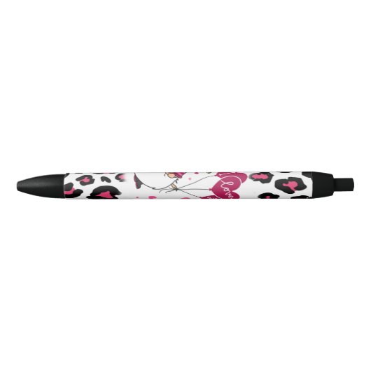 Stylo Noir Saint Valentin Gnome Pen (Devant)