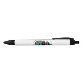 Stylo Noir Sapin de Noël Classique Cool (Haut)