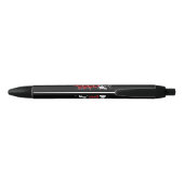 Stylo Noir Sapins de Noël C'est la plus merveilleuse période (Dos)