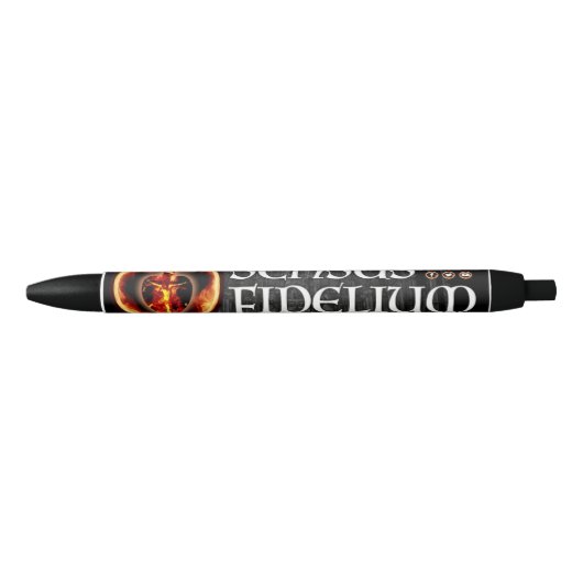 Stylo noir SCD Fidelium (Devant)