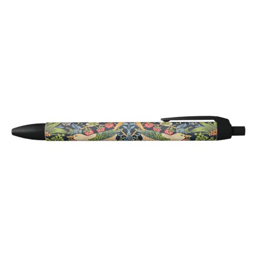 Stylo Noir Schéma floral William Morris Strawberry Thief (Haut)
