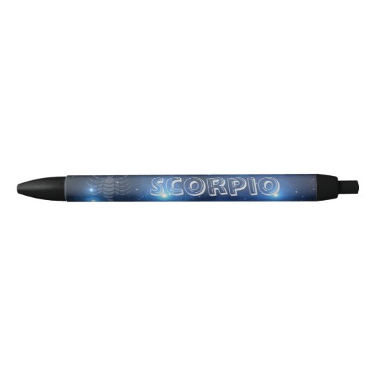 Stylo Noir Scorpion transparent (Devant)