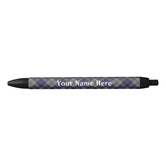 Stylo Noir Scotland Forever Clan Napier Tartan (Devant)
