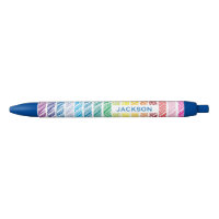 Scribbles arc-en-ciel colorés rayés Personnalisés