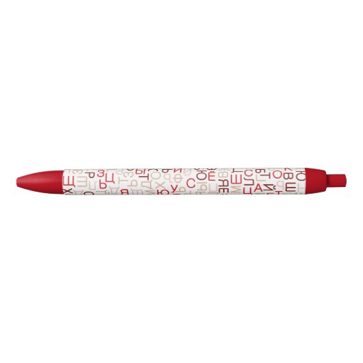 Stylo Noir Script cyrillique russe (Devant)