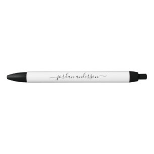Stylo Noir Script de calligraphie couleur modifiable personna