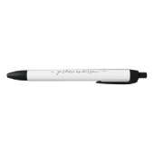 Stylo Noir Script de calligraphie couleur modifiable personna (Bas)