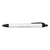 Stylo Noir Script de calligraphie couleur modifiable personna (Haut)