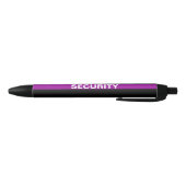 STYLO NOIR SÉCURITÉ EN PURPLE LIGNE EN STYLE NOIR (Bas)