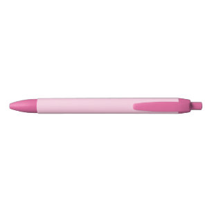 Stylo Noir Sensibilisation au cancer du sein clair rose clair