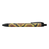 Stylo Noir Serpent Brown et impression or (Haut)