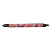 Stylo Noir Serpent noir et rouge (Devant)