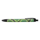 Stylo Noir Serpent noir et vert (Haut)