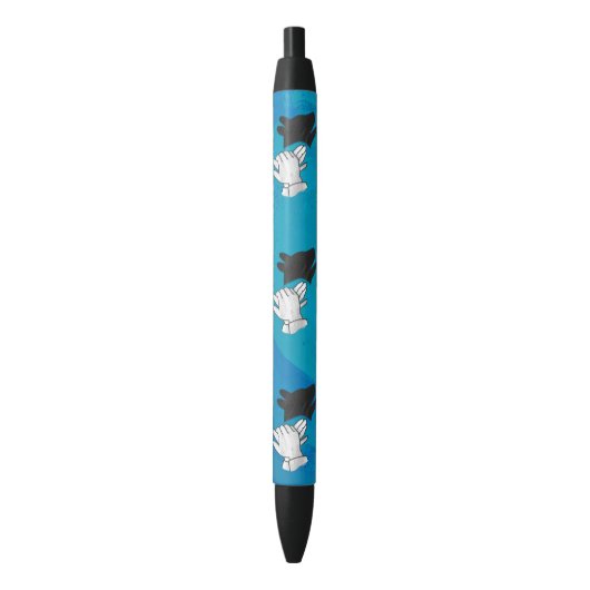 Stylo Noir Shadow Dog on Blue (devant Vertical)