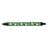 Stylo Noir Shamrock vert, Saint Patrick's Day (Devant)
