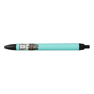 Stylo Noir Shérif britannique mignon de chiot de bouledogue
