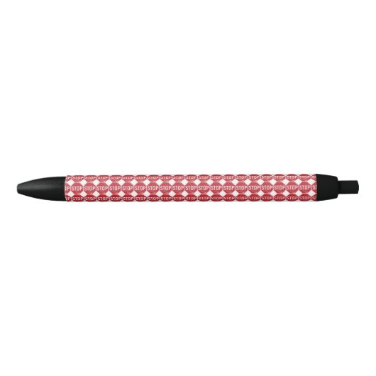 Stylo Noir Signe affligé d'arrêt (Devant)