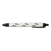 Stylo Noir Silhouette léopard noir et vert (Bas)