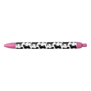 Stylo Noir Silhouette noire de carlin - conception simple de