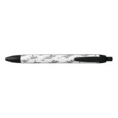 Stylo Noir Silhouette Tiger noir et blanc (Dos)