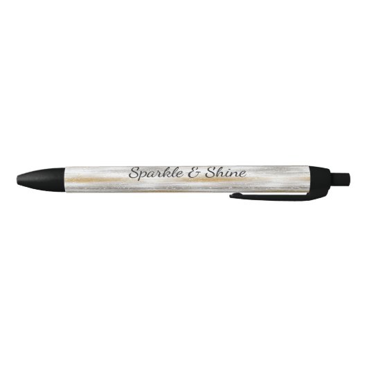 Stylo Noir Silver Gold Glitzy Stripes (Bas)
