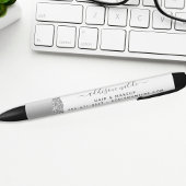 Stylo Noir Silver Parties scintillant Diamonds Glam Business