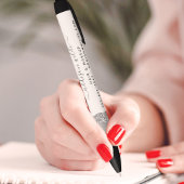 Stylo Noir Silver Parties scintillant Diamonds Glam Business