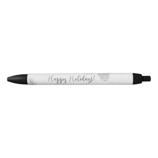 Stylo Noir Silver Pine Holiday (Devant)