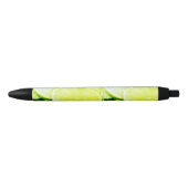 Stylo Noir Simple jaune citron vert ajouter nom minimum perso (Devant)