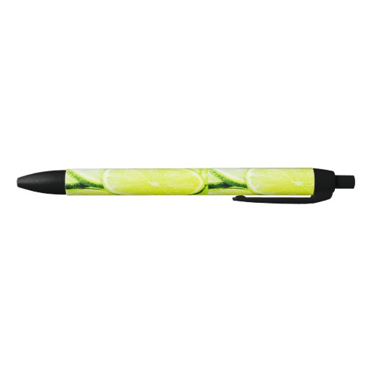 Stylo Noir Simple jaune citron vert ajouter nom minimum perso (Bas)