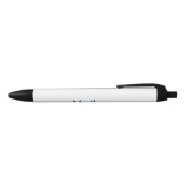 Stylo Noir simple lettre initiale monogramme ajouter votre no (Haut)
