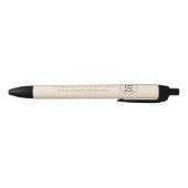 Stylo Noir Simple minimaliste beige (Bas)