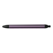 Stylo Noir Simple moderne chic violet et noir rayé (Devant)