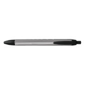 Stylo Noir Simple monogramme ajouter votre nom lettre man min (Dos)