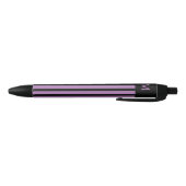 Stylo Noir Simple Purple strié initial (Bas)