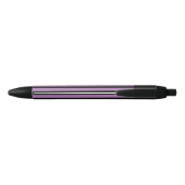 Stylo Noir Simple Purple strié initial (Dos)