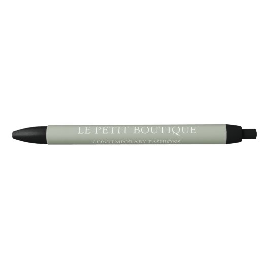 Stylo Noir Simple Sage Green Business Promotion (Devant)