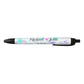 Stylo Noir Simple thank you couple heart glitter (Bas)