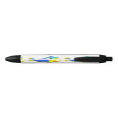 Stylo Noir sirènes sous-marines à queue bleue (Dos)